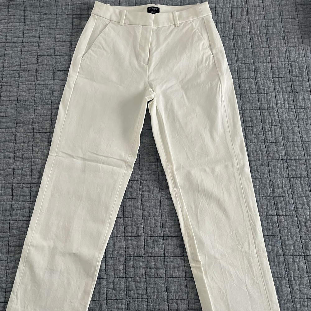 J. Crew White Kallie Pant